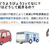 動揺病（のりものよい）ってなに？　こどもではどうして起きるの？